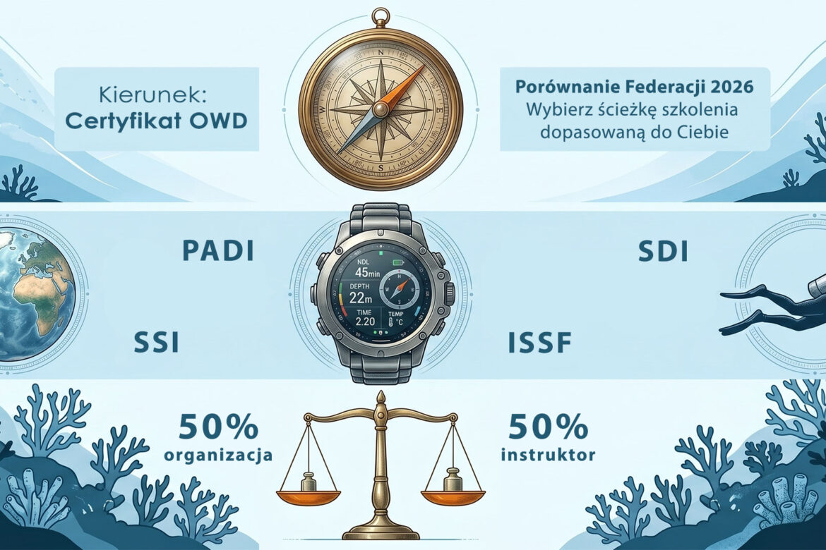 Federacje PADI SSI, SDI ISSF